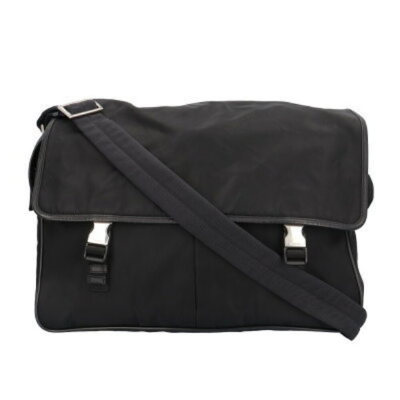 Prada nylon messenger bag Shoulder Bag black - Picture 1 of 9